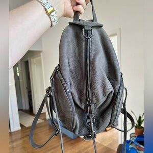 Rebecca Minkoff Deep Slate Suede Julian Backpack
